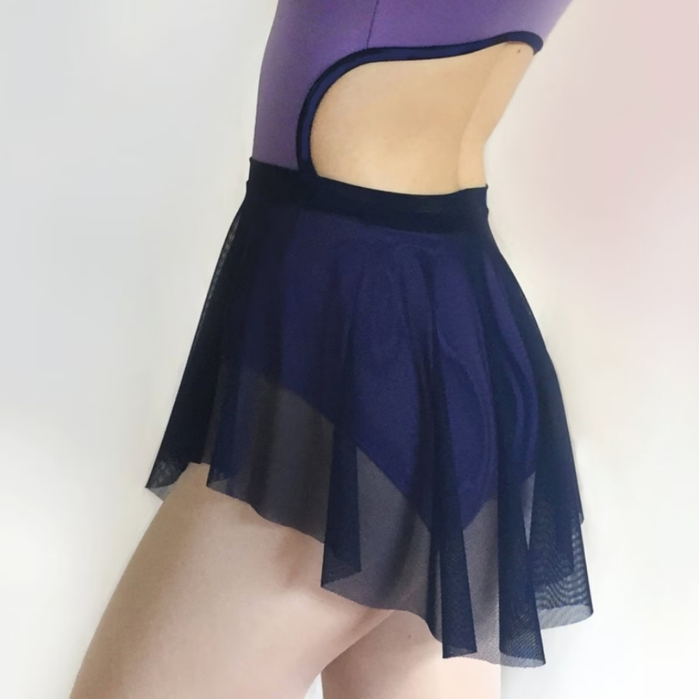 Two Ballet Black Sheer Chiffon Skirts Small